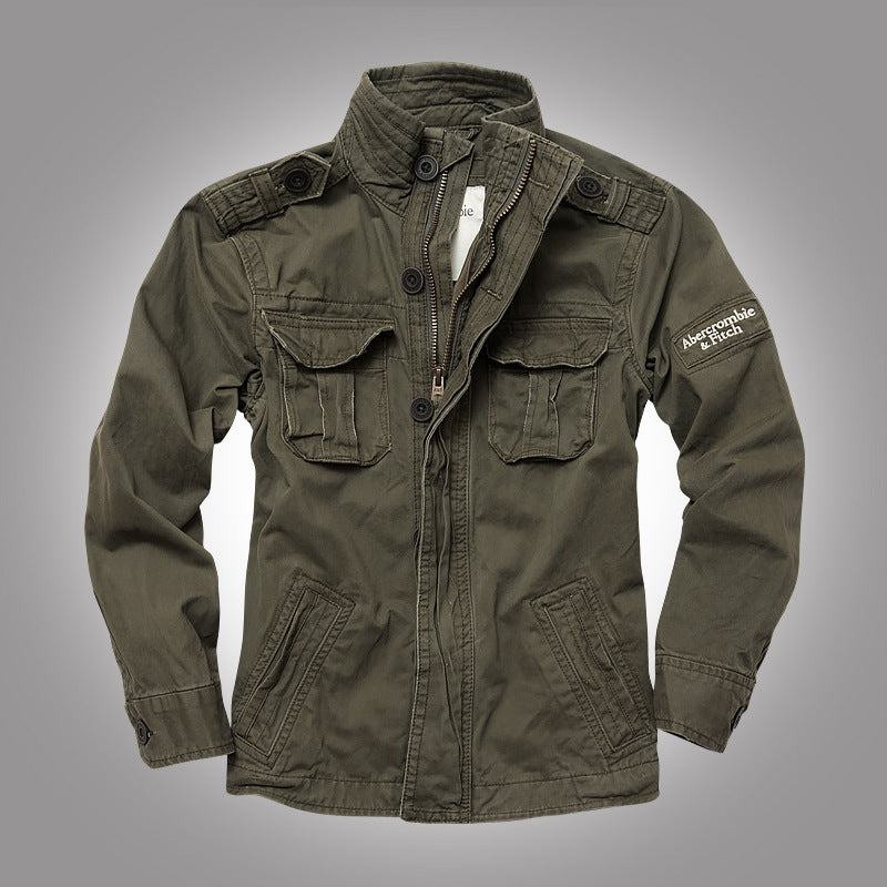 Heavy Camouflage Work Jacket – Multi-Pocket Military Style Men’s Jacket