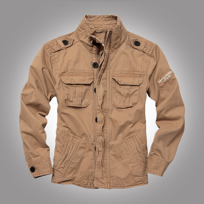 Heavy Camouflage Work Jacket – Multi-Pocket Military Style Men’s Jacket