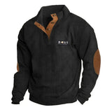 Men's Outdoor Boss Casual Stand Collar Long Sleeve Sweatshirt