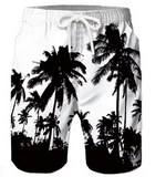 Men's Bathing Suit Board Shorts Swim Shorts Swim Trunks Summer Shorts Pocket Drawstring with Mesh lining Coconut Tree Print Quick Dry Short Daily Holiday Hawaiian Casual 1 2 Micro-elastic