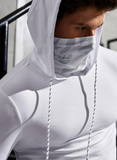 Men Drawstring Hooded Sports Sweatshirt