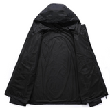 Men's Rain Jacket Lightweight Waterproof Raincoat with Adjustable Hooded Outdoor Hiking Windbreaker