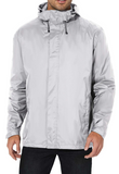 Men's Rain Jacket Lightweight Waterproof Raincoat with Adjustable Hooded Outdoor Hiking Windbreaker