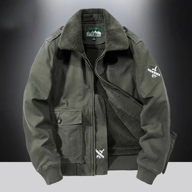 Men's Autumn & Winter Outdoor Casual Checked Hooded Jacket