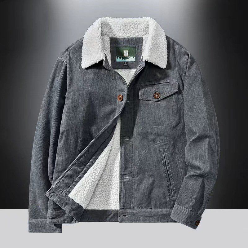 Men's Autumn & Winter Outdoor Casual Checked Hooded Jacket