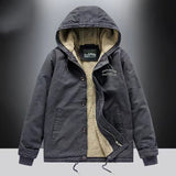 Men's Autumn & Winter Outdoor Casual Checked Hooded Jacket
