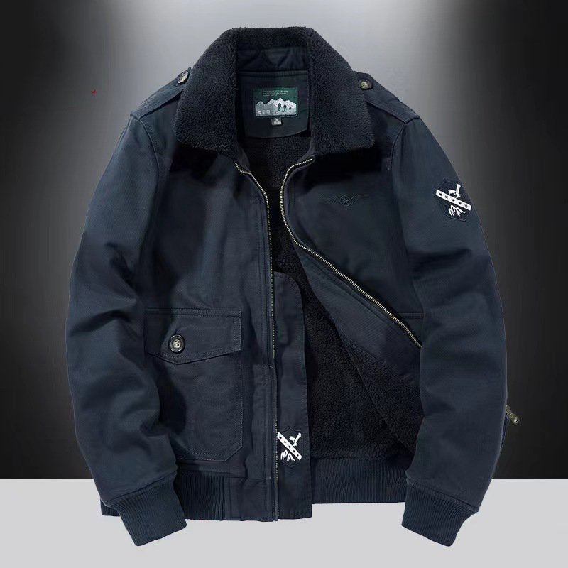 Men's Autumn & Winter Outdoor Casual Checked Hooded Jacket