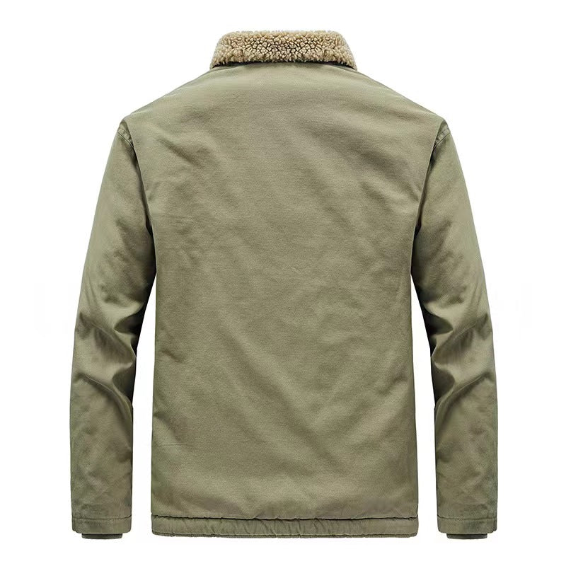 Men's Autumn & Winter Outdoor Casual Checked Hooded Jacket