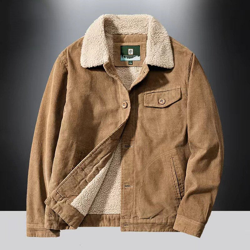 Men's Autumn & Winter Outdoor Casual Checked Hooded Jacket