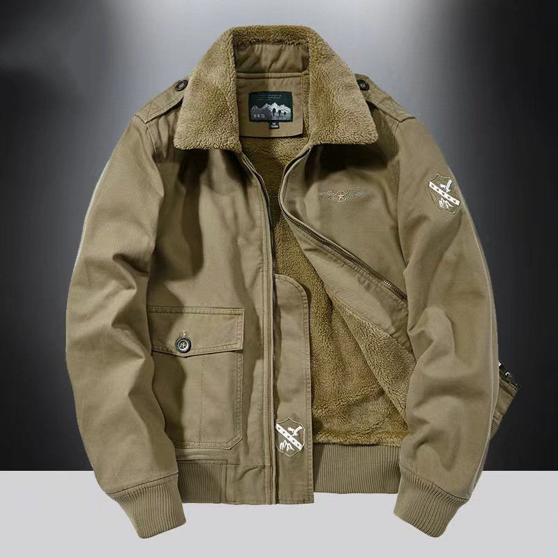 Men's Autumn & Winter Outdoor Casual Checked Hooded Jacket