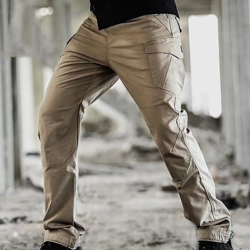 Men's Waterproof Elastic Fabric Tear Resistant Tactical Multi Pocket Overalls