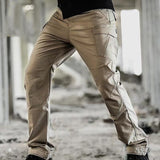 Men's Waterproof Elastic Fabric Tear Resistant Tactical Multi Pocket Overalls