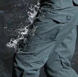 Men's Waterproof Elastic Fabric Tear Resistant Tactical Multi Pocket Overalls