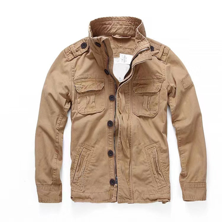 Men's Jacket Retro Washed Warm Jacket