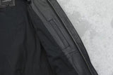 Men's Embroidered Bomber Flight Leather Jacket