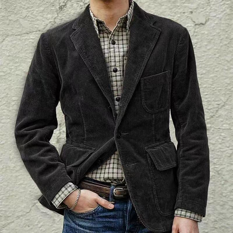 Men's Vintage Lapel Breasted Blazer Coat