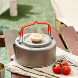 Titanium Camping Cookware Set – Ultralight Portable Pot, Kettle & Frying Pan