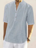 Mens Basic Series Half Sleeve Plus Size Shirts