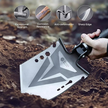 Military Folding Camping Shovel & Axe Kit