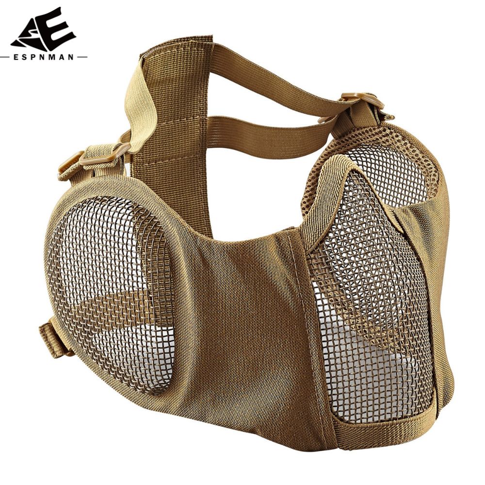 ZL-V16 Ear Protection Half Face Steel Wire Protective Mask