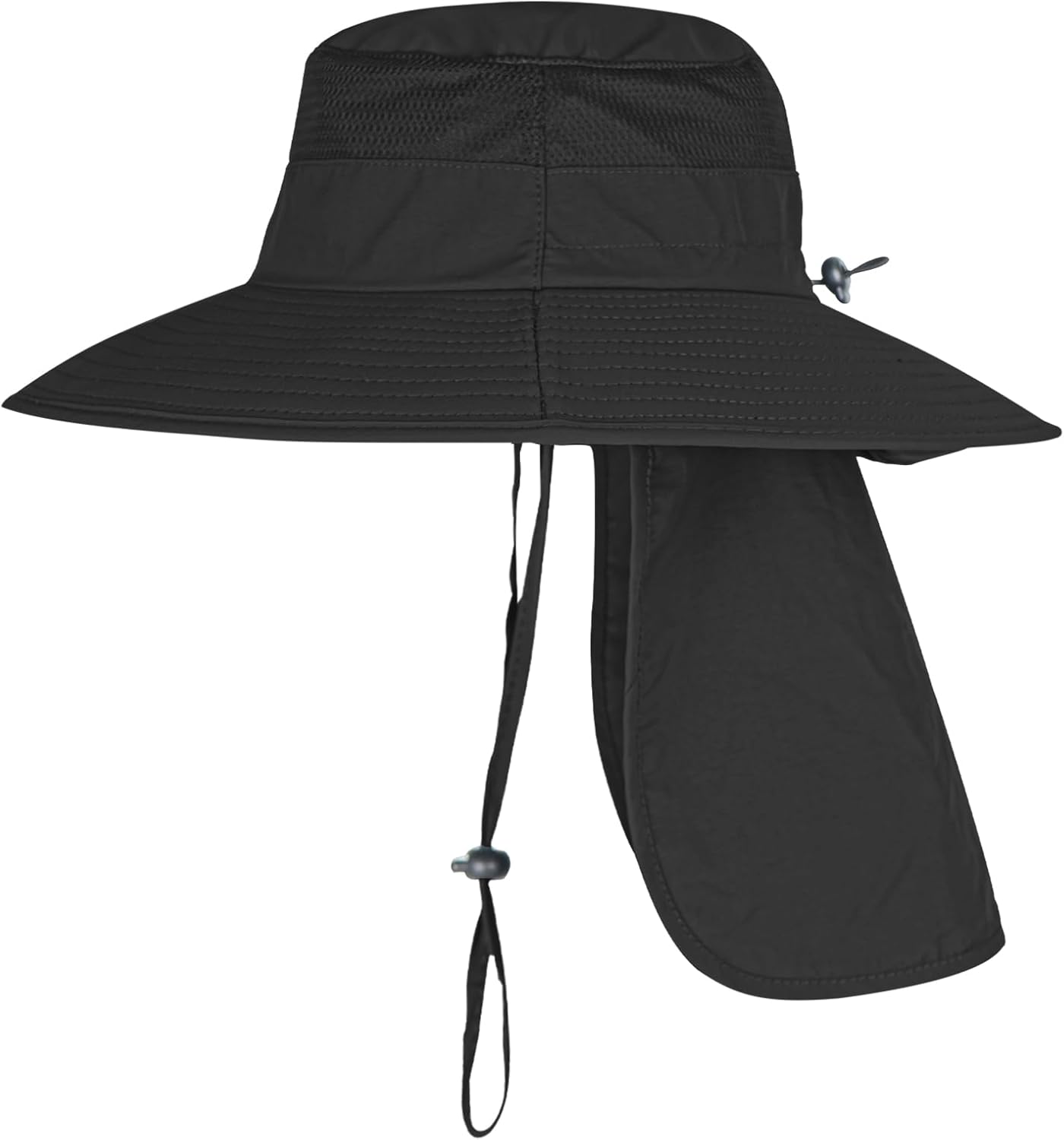 Sun Hats for Men & Women – UPF 50+ Wide Brim Fishing Hat with Neck Flap, Breathable UV Protection Safari Hat