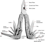 14-In-1 Folding Multitool Pliers, Mini Multipurpose Stainless Steel Tool Pliers