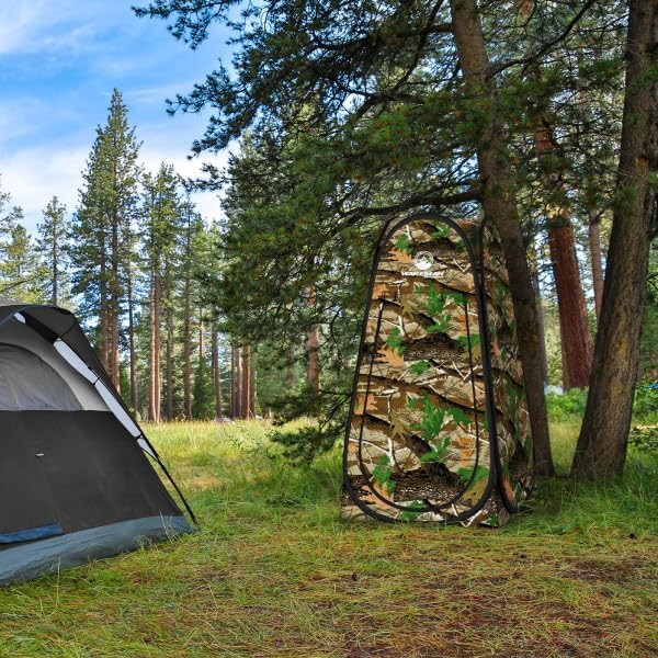 Pop Up Pod – Privacy Shower Tent, Dressing Room, Portable Toilet Stall with Carry Bag for Camping, Beach, or Tailgating by Espnman