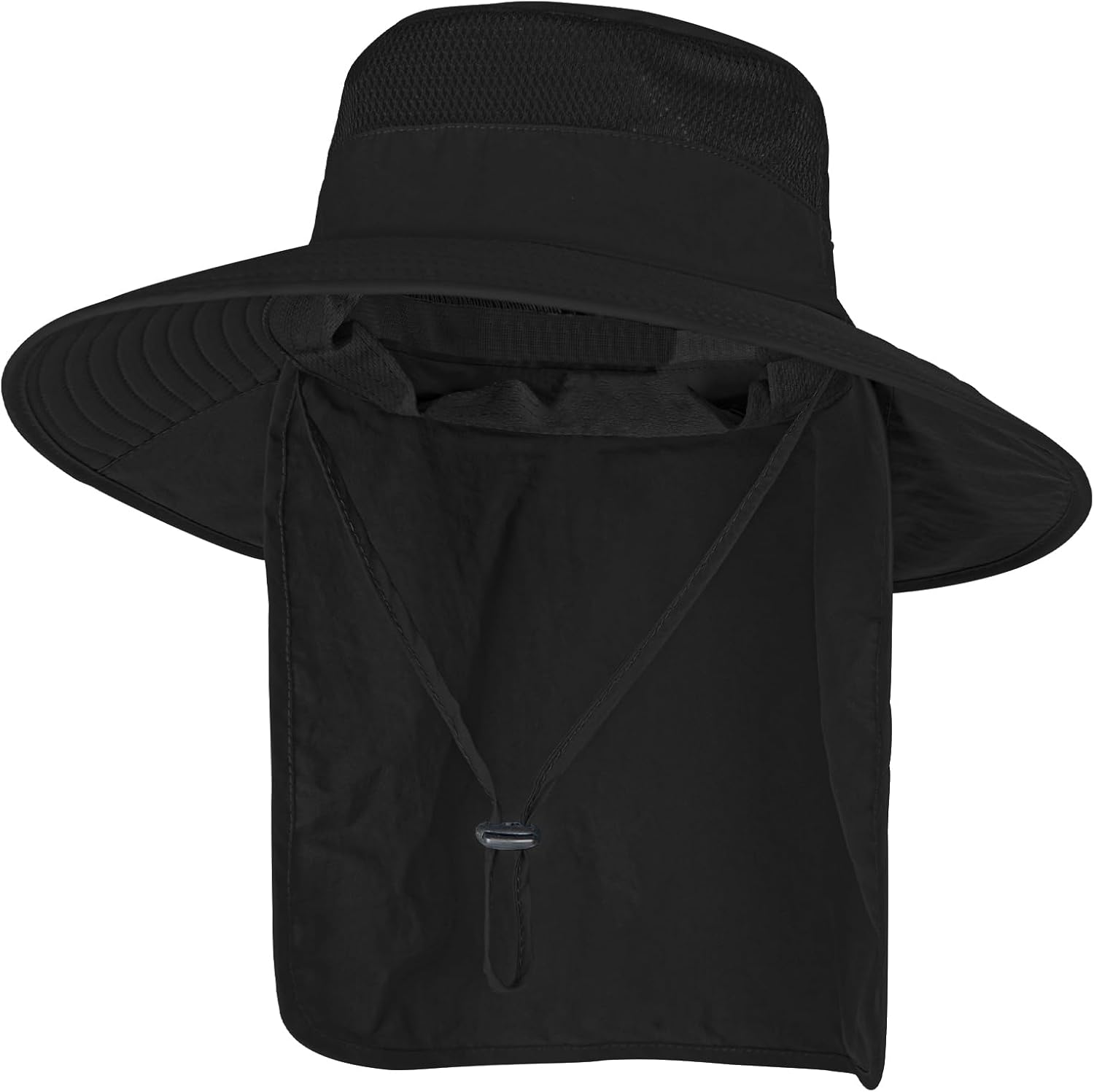 Sun Hats for Men & Women – UPF 50+ Wide Brim Fishing Hat with Neck Flap, Breathable UV Protection Safari Hat