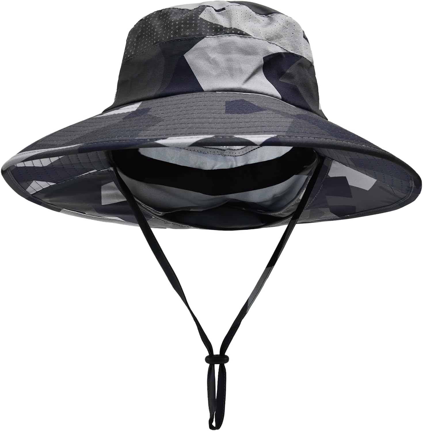 Sun Hats for Men & Women – UPF 50+ Wide Brim Fishing Hat with Neck Flap, Breathable UV Protection Safari Hat