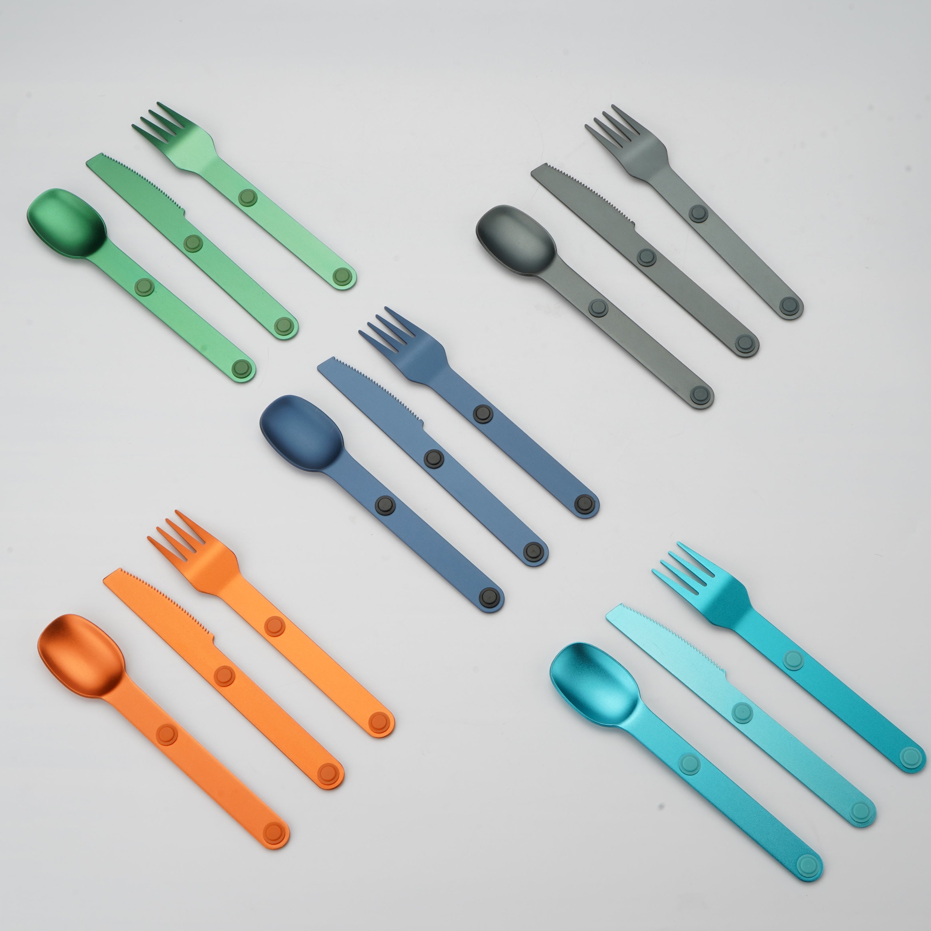 Magnetic Portable Camping Cutlery Set