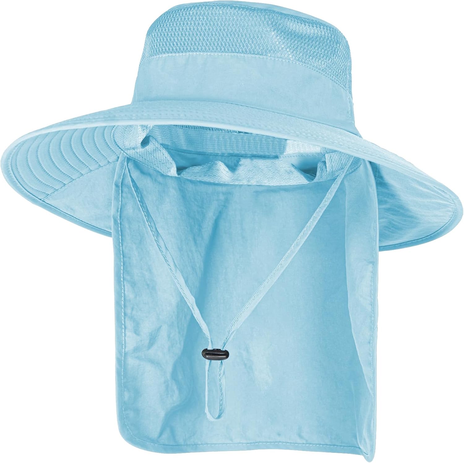 Sun Hats for Men & Women – UPF 50+ Wide Brim Fishing Hat with Neck Flap, Breathable UV Protection Safari Hat