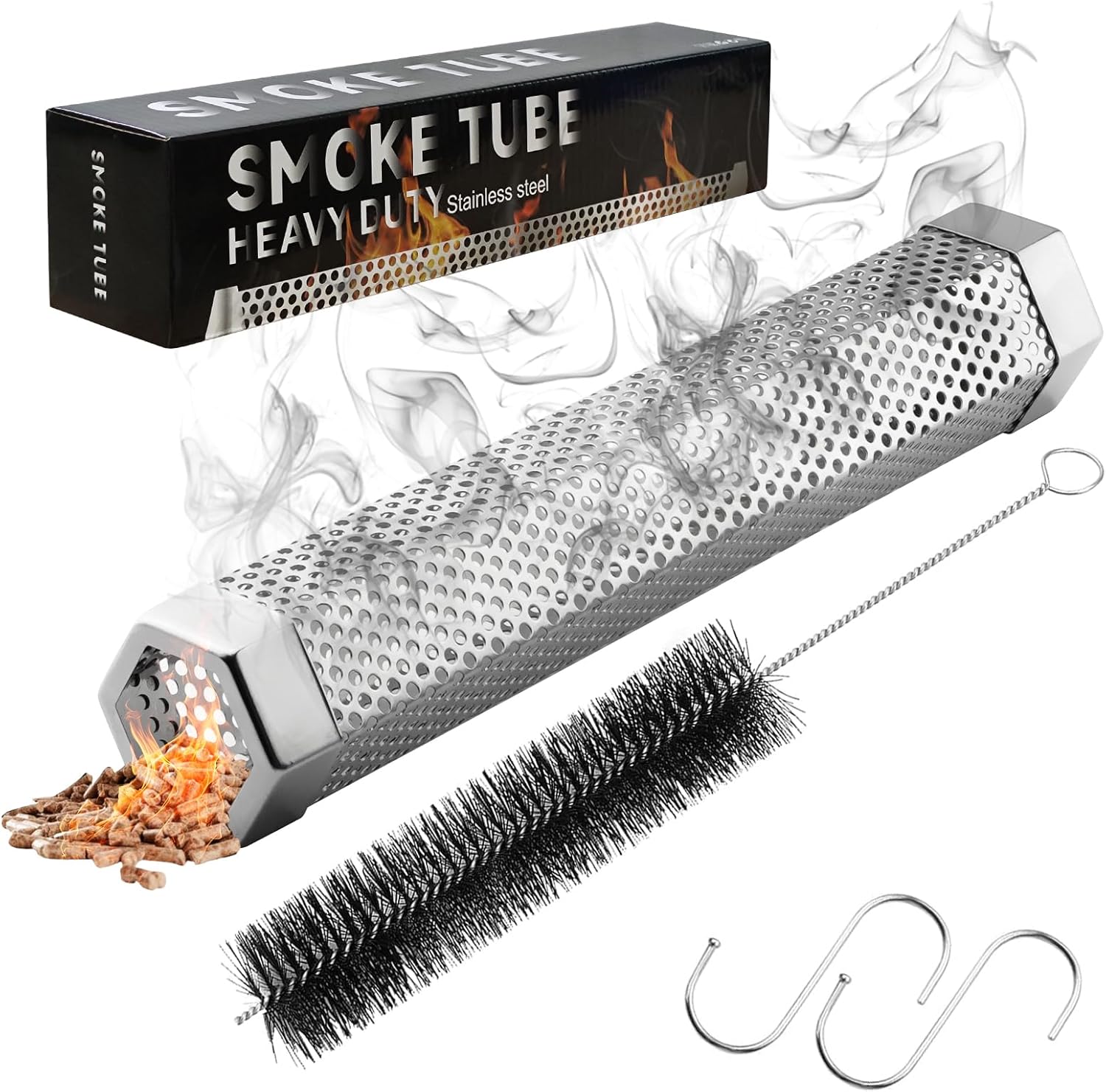 Hexagon Smoke Tube for Pellet Grill