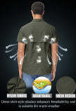 Men's Breathable Quick Dry UV Protection Solid Convertible Long Sleeve Shirt