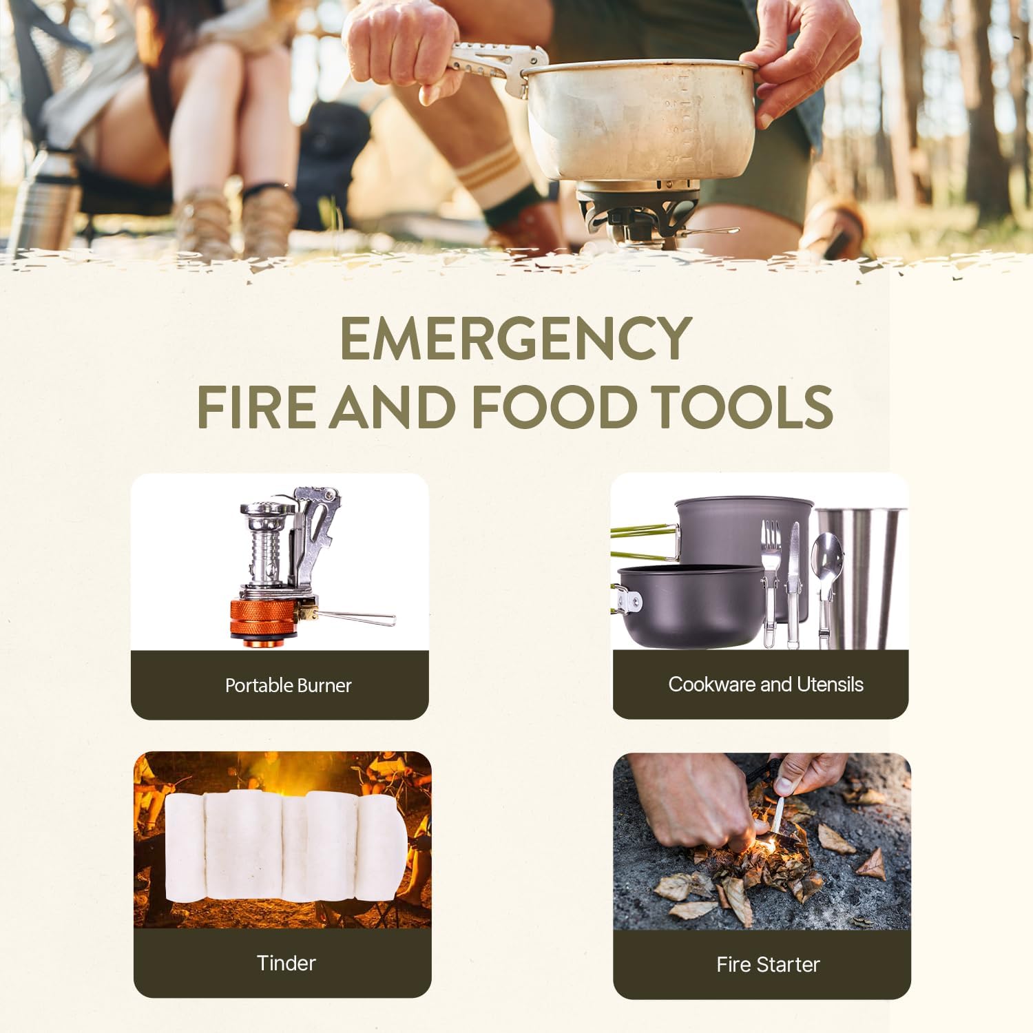 72-Hour Survival Kit | 45L Tactical Bug Out Bag with First Aid, Water Filter & Emergency Food