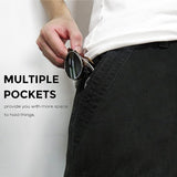 Men's Cargo Shorts Lightweight Multi Pocket Casual Short Pants with No Belt