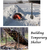 Survival Shovel Multitool with Axe