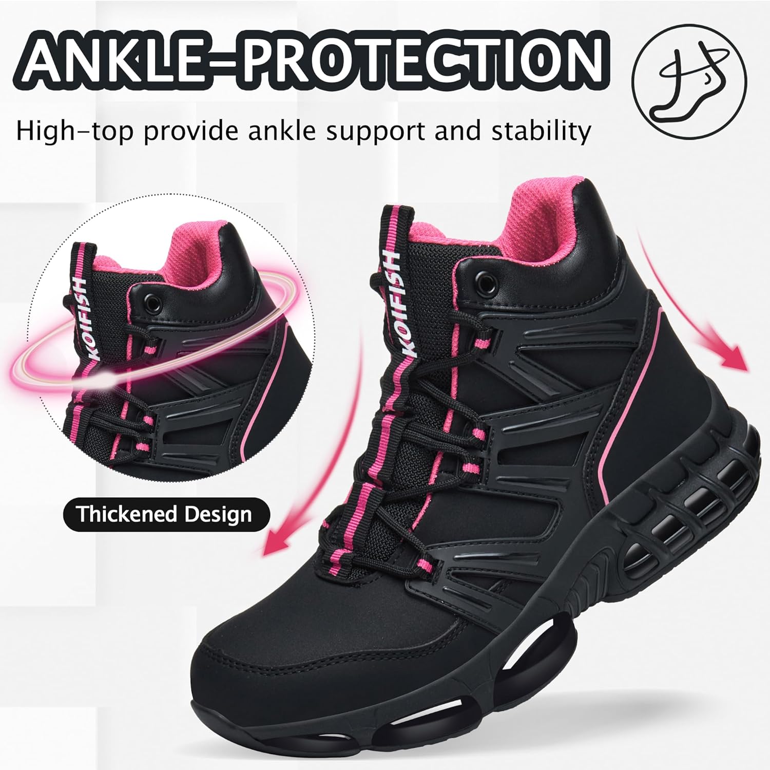 Waterproof Non Slip Steel Toe Work Boots