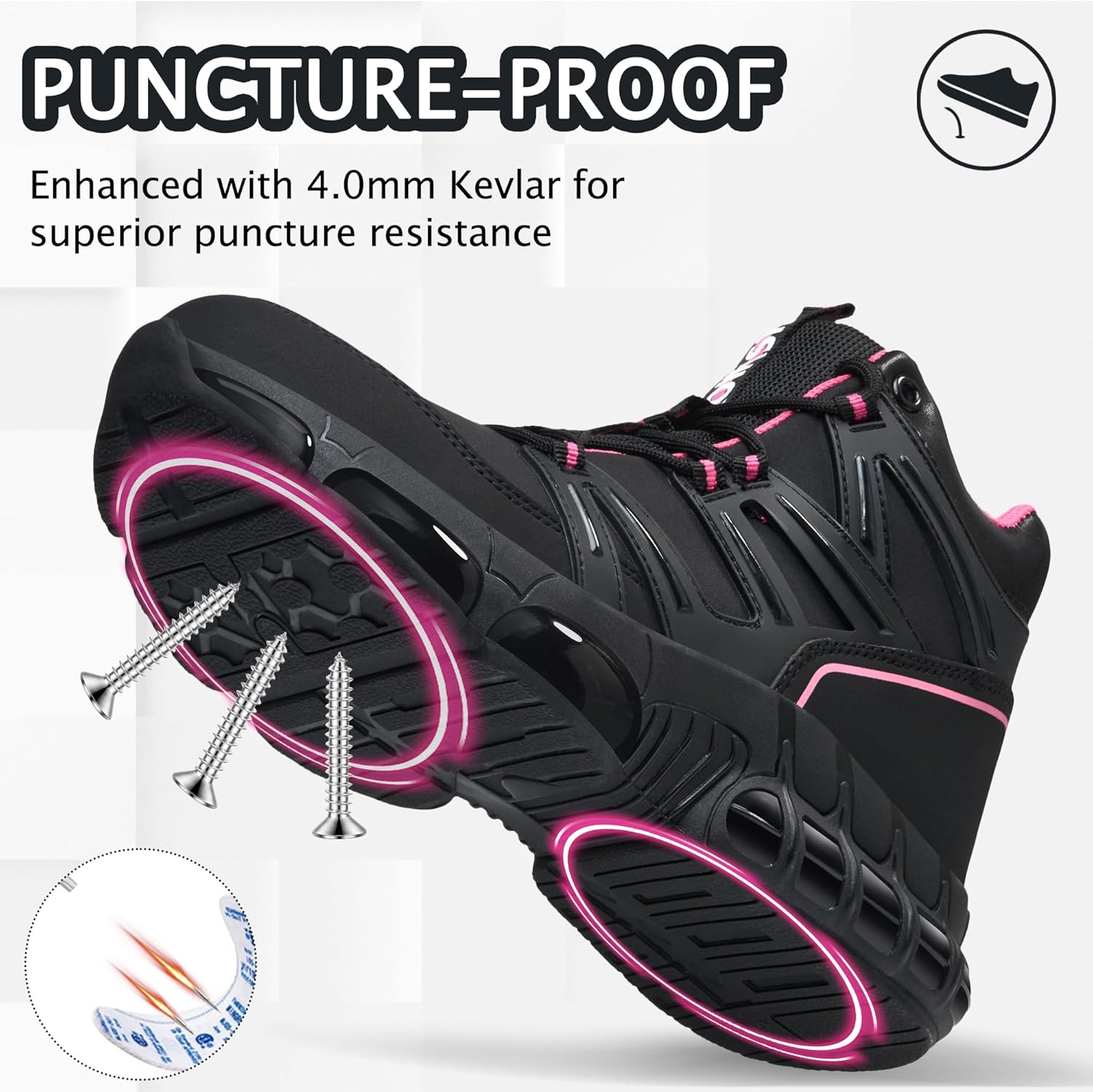 Waterproof Non Slip Steel Toe Work Boots