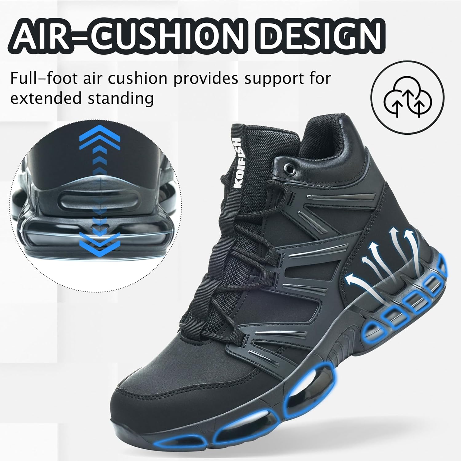Waterproof Non Slip Steel Toe Work Boots