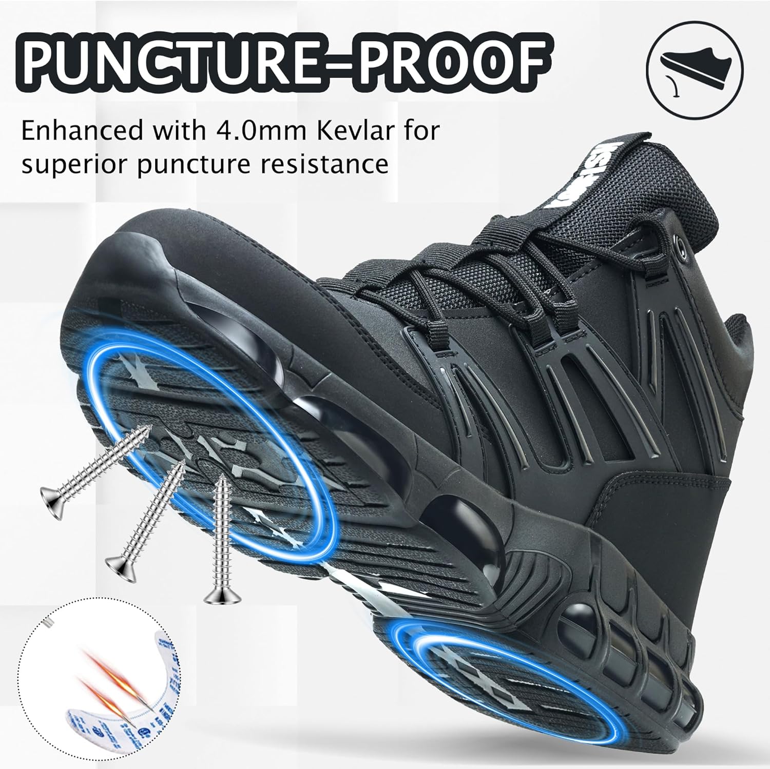 Waterproof Non Slip Steel Toe Work Boots