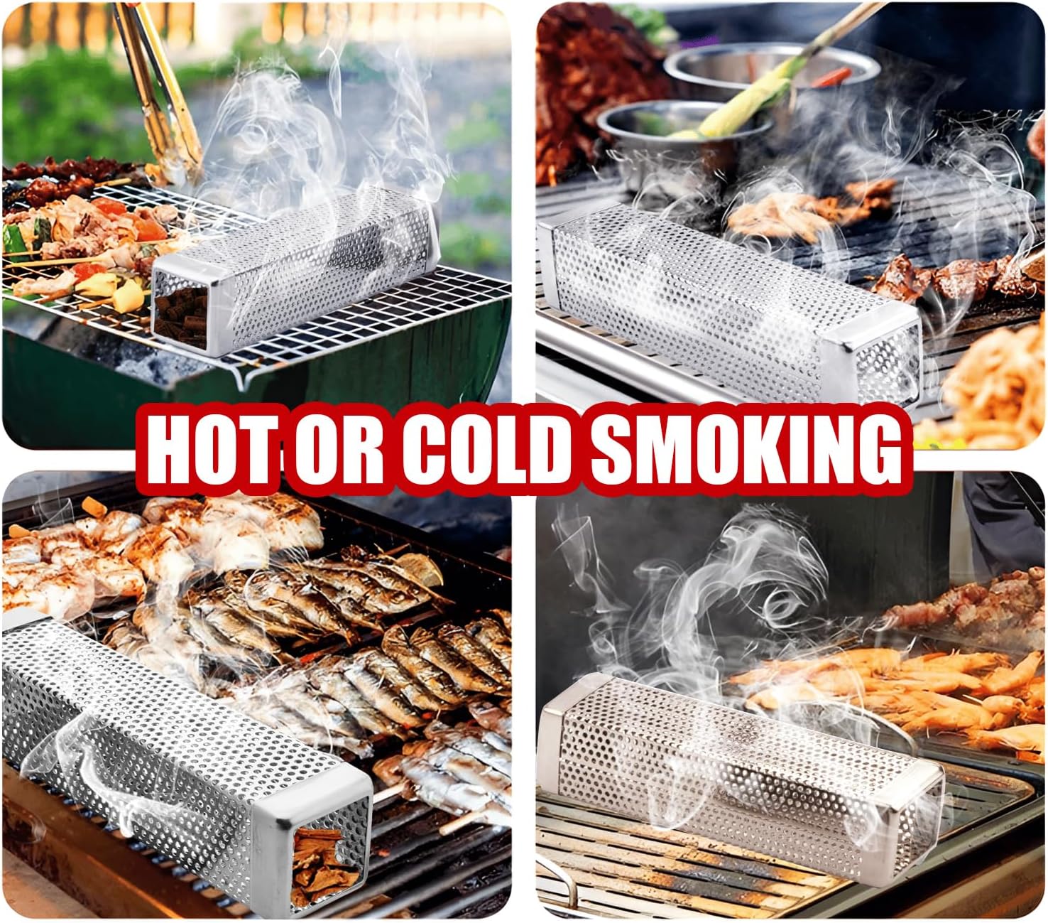 Square Smoke Tube for Pellet Grill