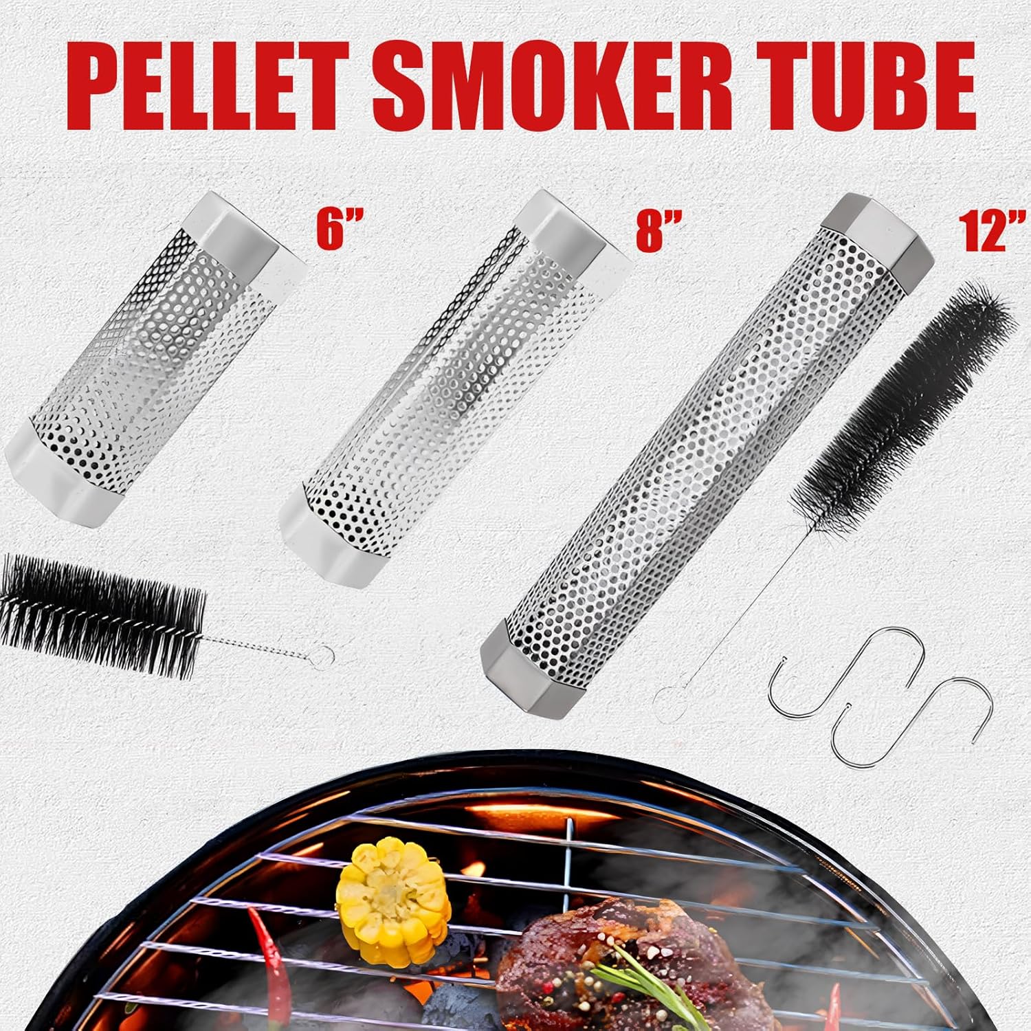 Hexagon Smoke Tube for Pellet Grill
