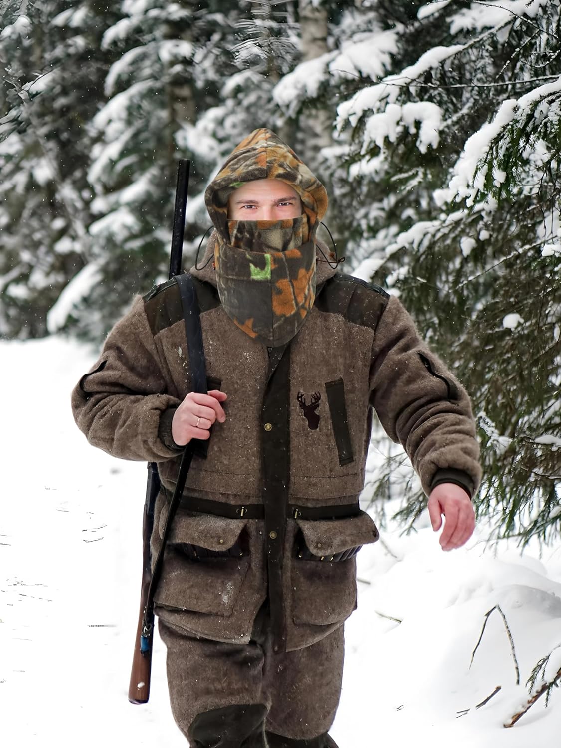 2 Pack Winter Hunting Balaclava, Camouflage Cold Weather Face Mask Windproof Warmer for Men & Women