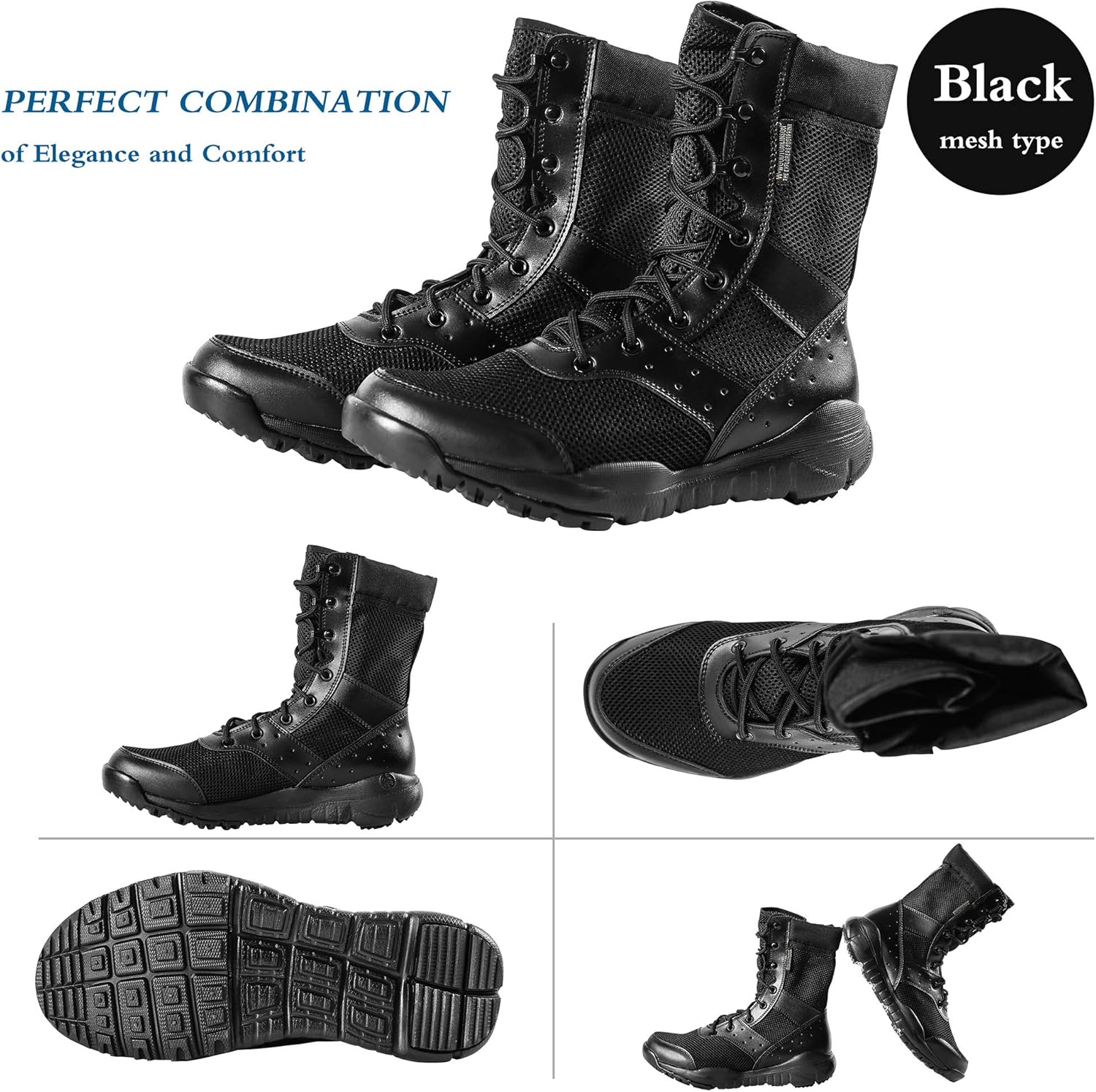 Suede Leather Military Lightweight Tactical Boots