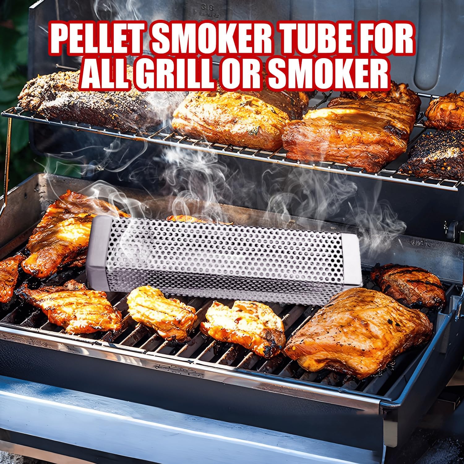Square Smoke Tube for Pellet Grill