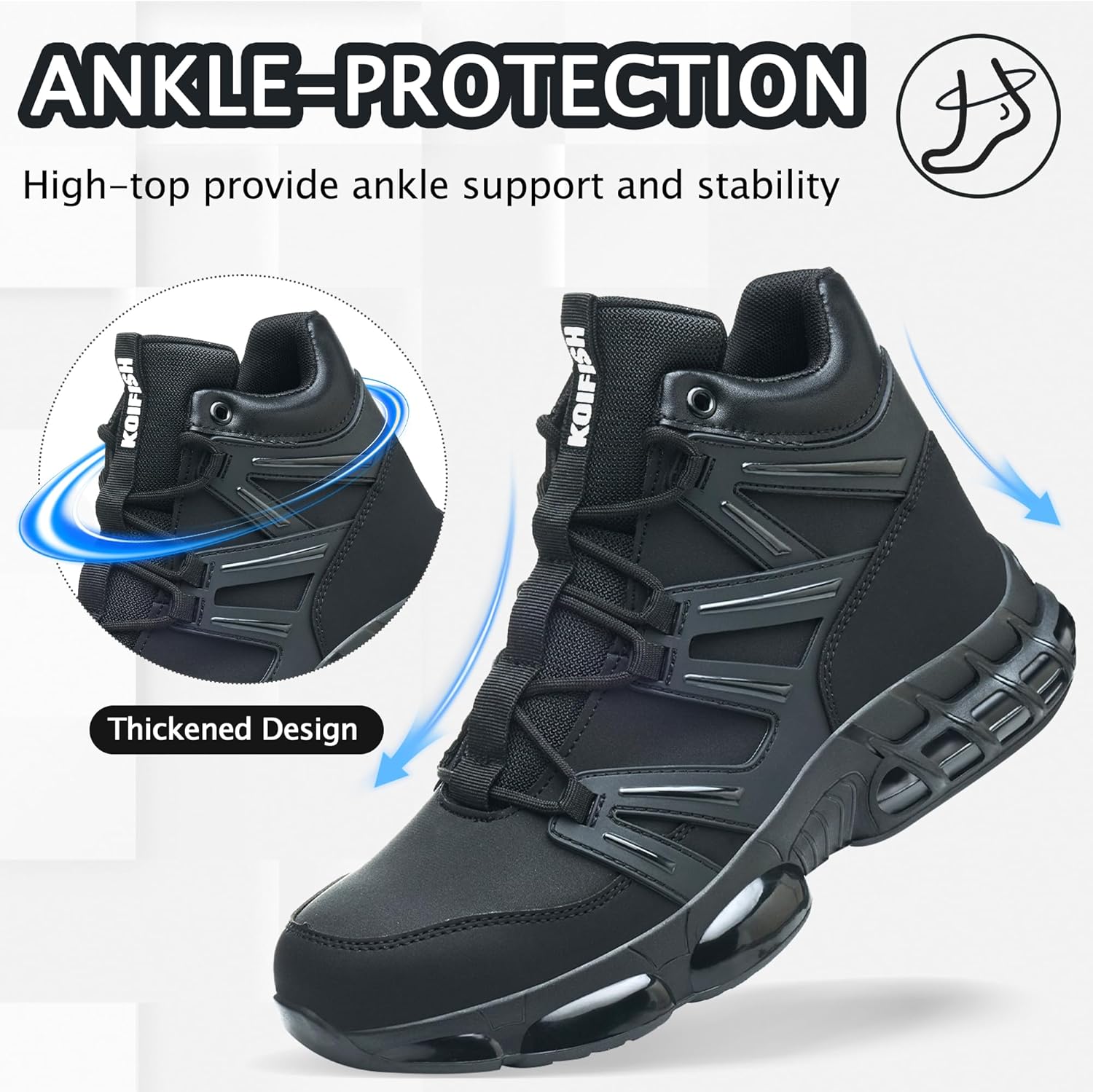 Waterproof Non Slip Steel Toe Work Boots