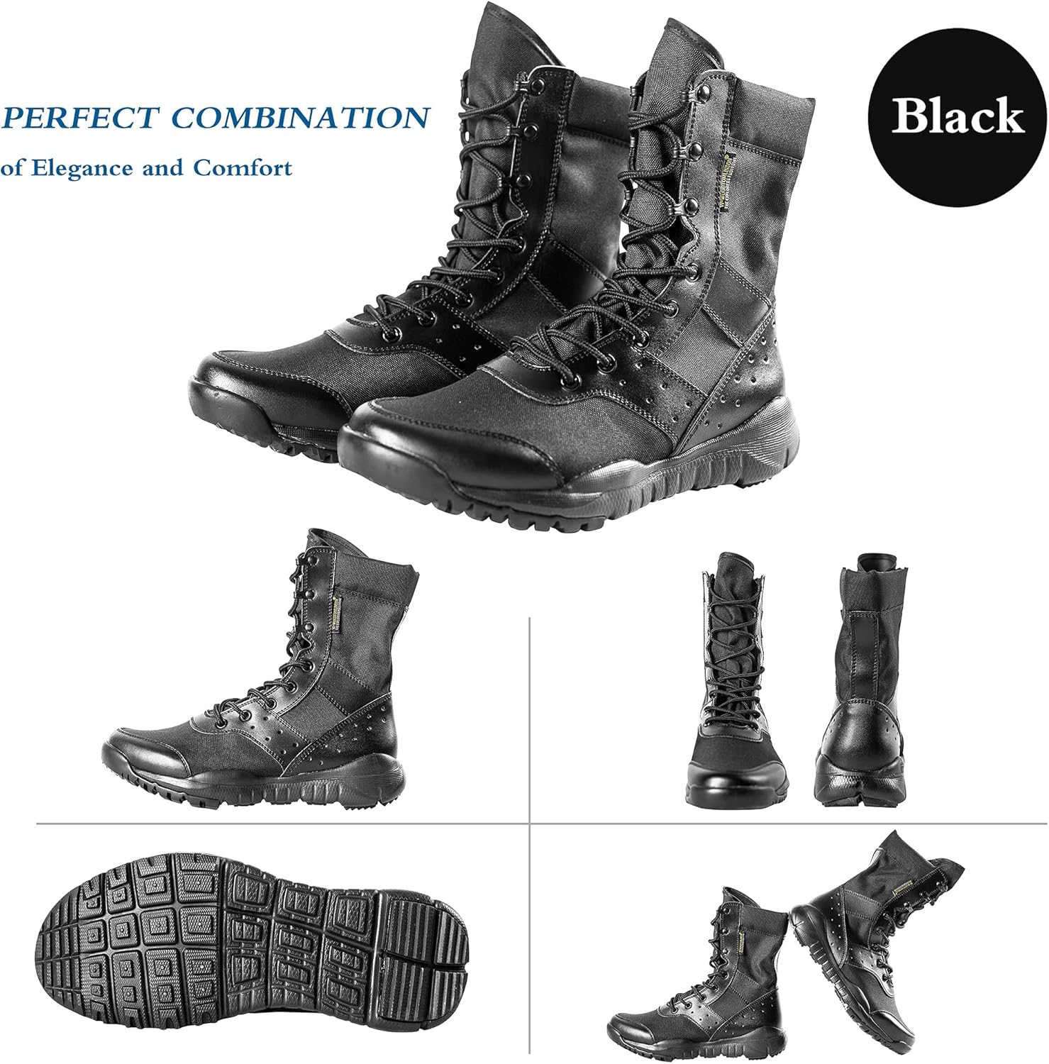 Suede Leather Military Lightweight Tactical Boots