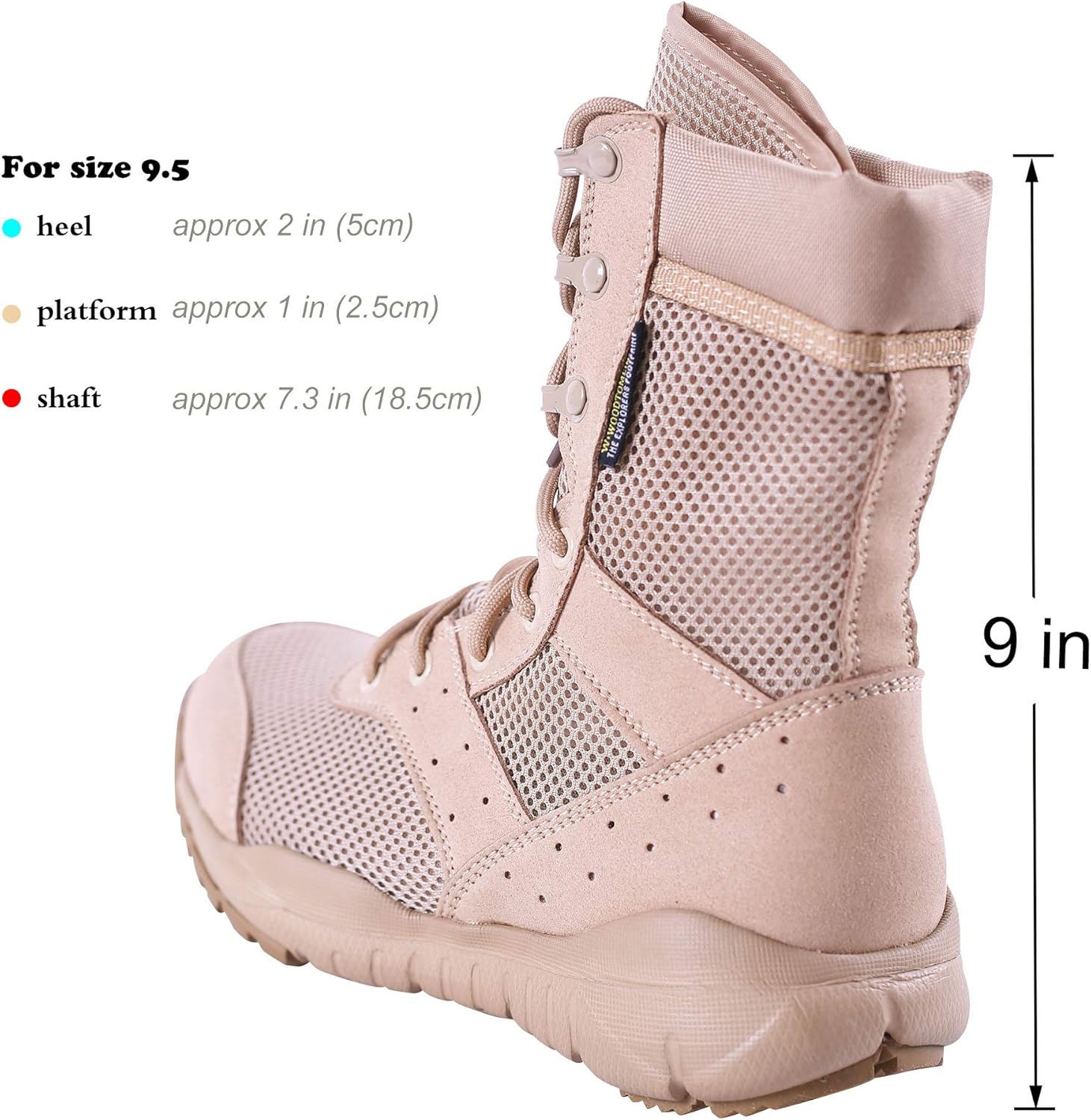 Suede Leather Military Lightweight Tactical Boots