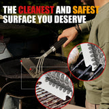 BBQ Grill Cleaning Brush with Wire Bristles