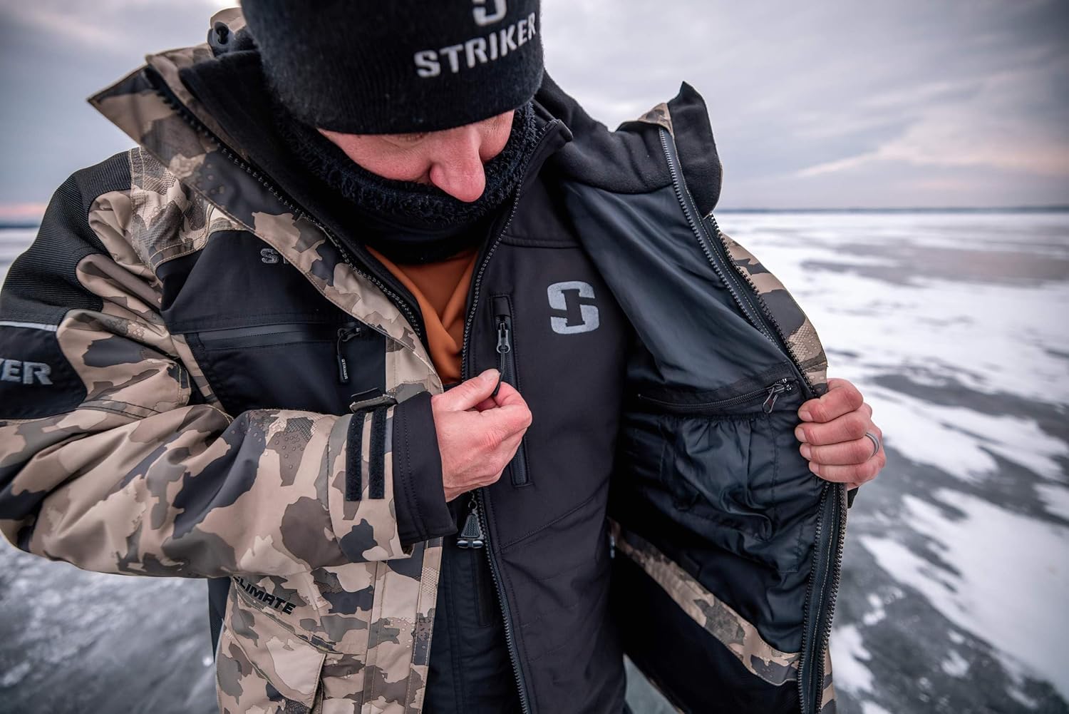 3-in-1 Insulated Waterproof Ice Fishing Jacket with Sureflote Flotation Technology
